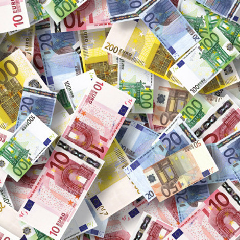 Paljon euron seteleitä