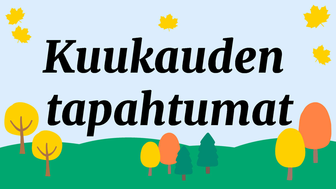 kuukauden tapahtumat syksyn väreissä
