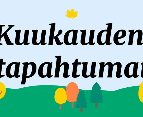 kuukauden tapahtumat syksyn väreissä