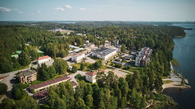 Ilmakuva kunnantalon ympäristöstä